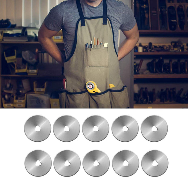 Useful Manual Sewing Roller Cutter Rotary Blade 45 mm with 10 Extra Blade for Quilters Sewing, Fabric, Paper, Leather amiciKart