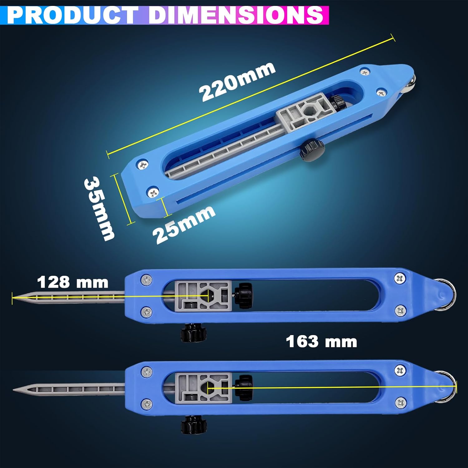 220MM Contour Gauge with Lock & Pencil Holder, Shape Duplicator for Woodworking & Carpentry amiciKart