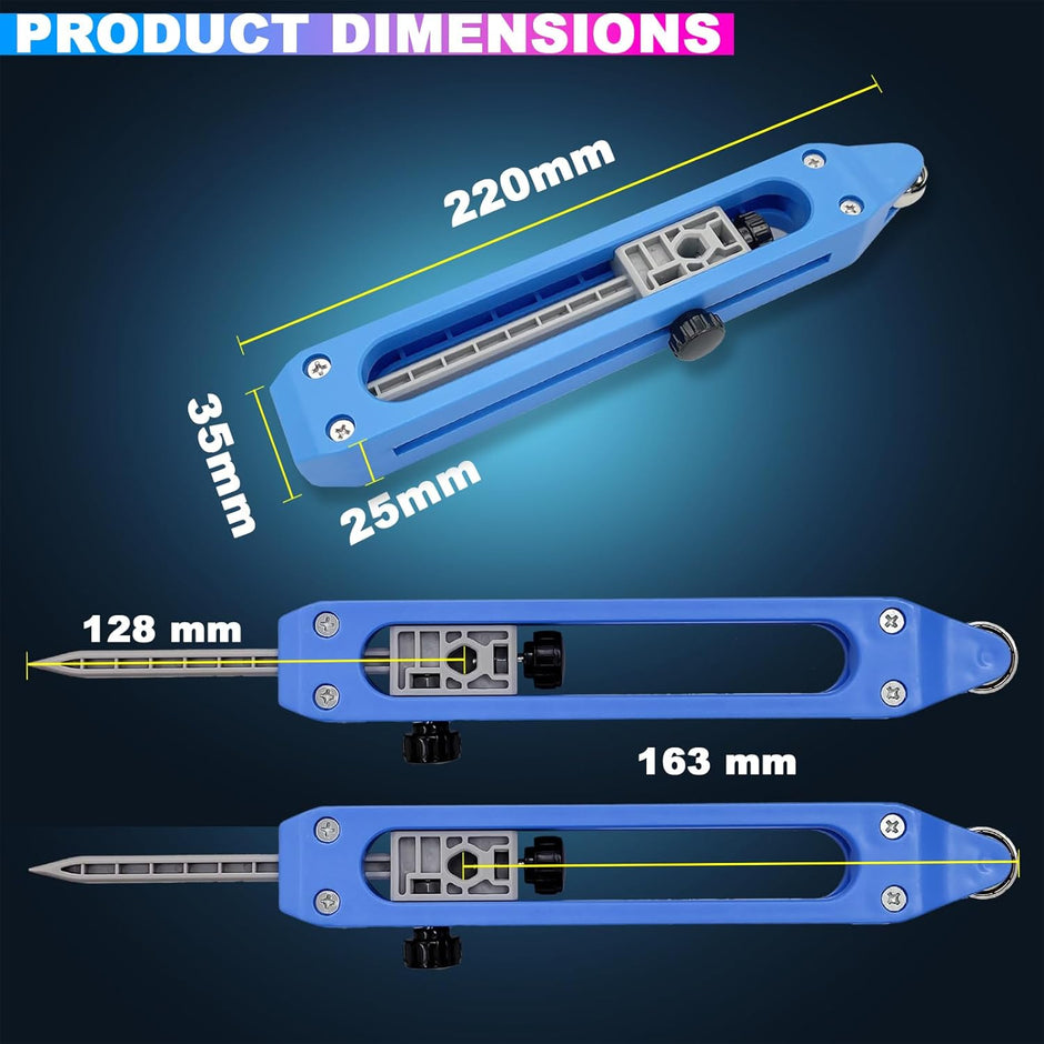 220MM Contour Gauge with Lock & Pencil Holder, Shape Duplicator for Woodworking & Carpentry amiciKart