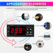 Digital Temperature Controller Thermostat Switch with K-Type Sensor