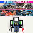 Car Battery Analyzer, 100~2000 CCA Battery Auto Cranking and Charging State Tester, 12/24V Battery Health Test amiciKart