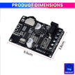 Mini Bluetooth 5.0 Amplifier Board – Dual Channel, Stepless Tuning, AUX Input/Output, DC 8–24V DIY Speaker Audio Module