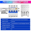 RCCB 63A Circuit Breaker with Leakage & Lightning Protection Prevent Electrical Hazard with Easy Din Rail Mount amiciKart c0tmiz-hs.myshopify.com