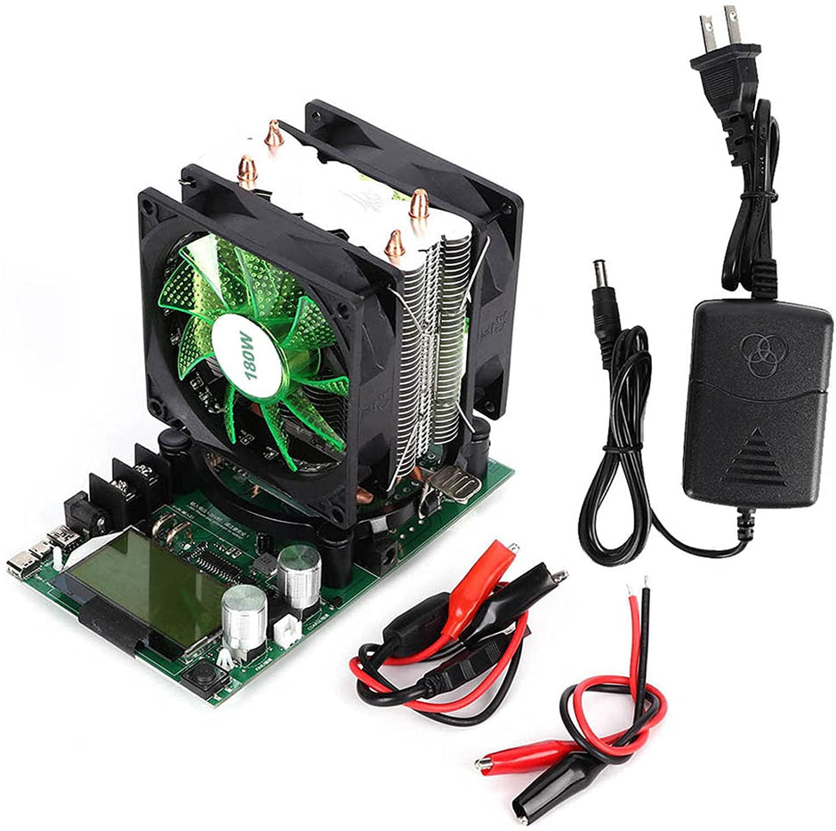 20A Current Adjustable DC Load, 180W 200V Intelligent Battery Health Analyzer Fast Discharger amiciKart