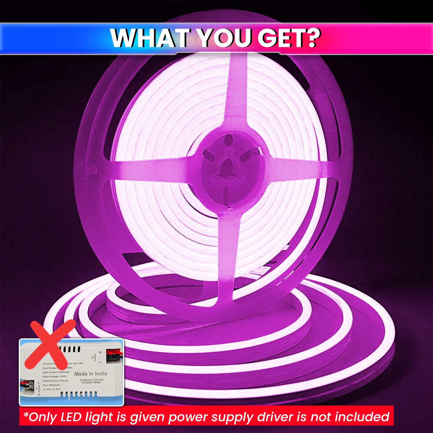 Neon LED Strip Light with 5m Long, Waterproof Decoration String Light for Home, Garden & Festive Décor (Without Adapter) amiciKart c0tmiz-hs.myshopify.com