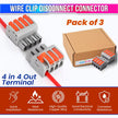 Fast Wire Clip Connectors– Quick Disconnect, No Twisting or Extra Wiring Needed
