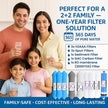Premium RO Water Filter Set – H2AAA, B12 & Zinc-Copper Filters | One-Year Pack amiciKart