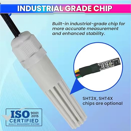 SHT30 Temperature & Humidity Sensor Module – RS485 Modbus RTU, I²C, 100cm Cable