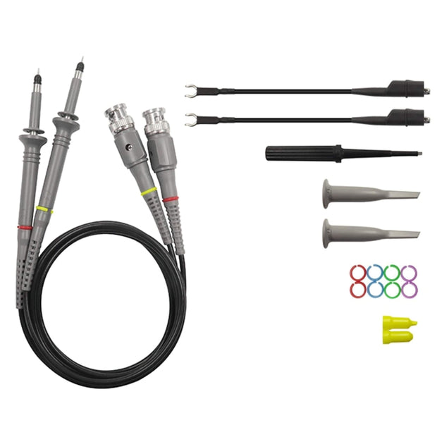 P6100 100MHz Oscilloscope Probe Kit with 1X/10X Switchable Attenuation Oscilloscope High Precision Test Leads amiciKart