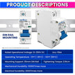 Overloads and Short Circuit Protection 125A DC Circuit Breaker 250V DIN Rail Mount, Solar & Battery Protection amiciKart