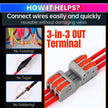 Fast Wire Clip Connectors– Quick Disconnect, No Twisting or Extra Wiring Needed