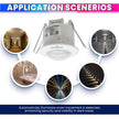Automatic Motion Sensor Light Switch Adjustable LUX & Timer & Energy Saving