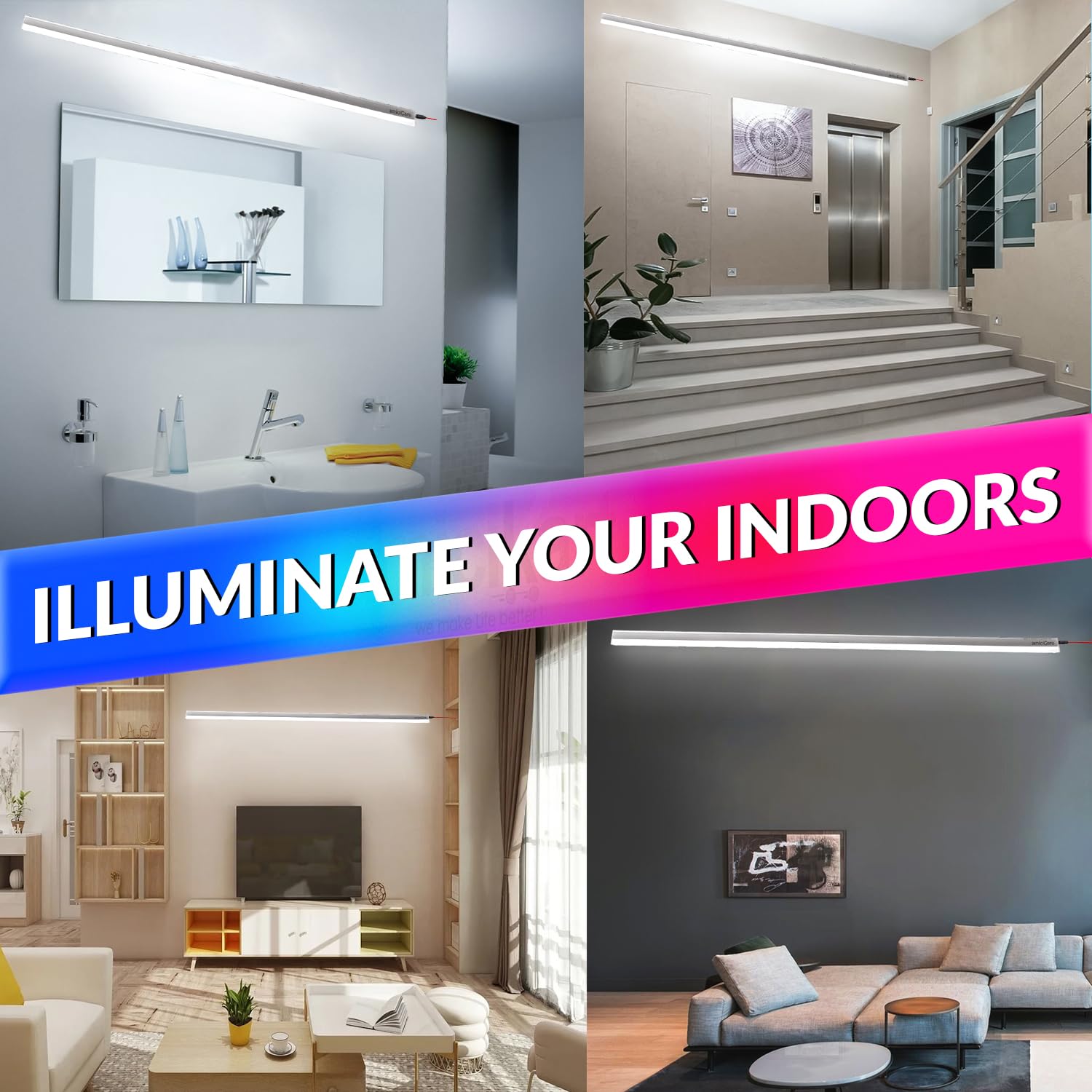 20W Tubelight for Off-Grid Solar System, Flicker-Free|DC LED Batten 10~30VDC (Pack of 2) amiciKart c0tmiz-hs.myshopify.com