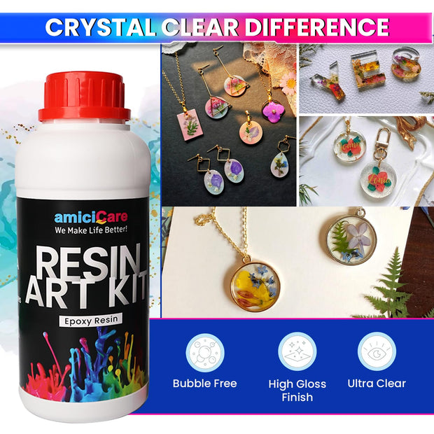 Non-Toxic Crystal Clear Epoxy Resin 500 ml