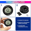 Mini Thermometer Hygrometer – Back Sensor Temp & Humidity Monitor for Home, Car & Office