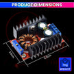 amiciSolar Buck-Boost Converter, DC 10-35V to 1-35V Adjustable Step-Up/Step-Down Power Module, 8.5A Max, 80W High-Efficiency Voltage Regulator