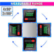 Digital Angle Finder & Laser Level 360° Magnetic Inclinometer with Backlit LCD, Auto-Rotate Display with ABS + Metal Protractor Combo amiciKart