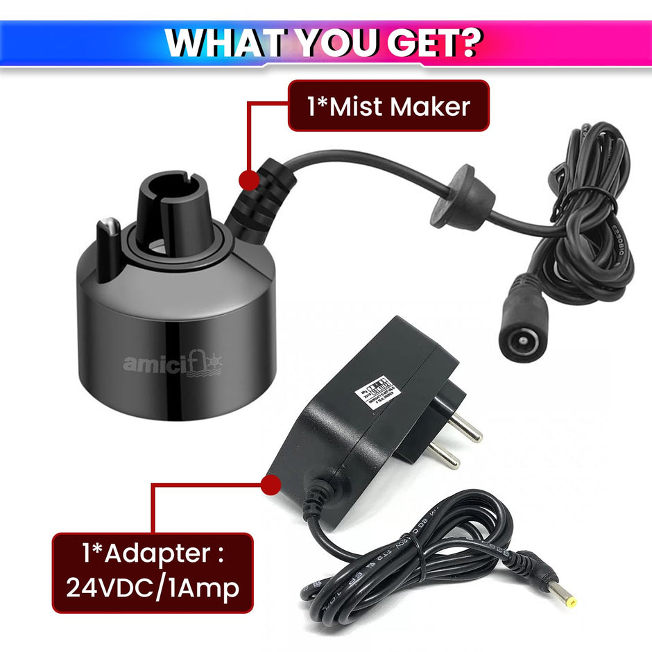 Ultrasonic Mist Maker Fogger Atomizer Spray Machine With Auto Shut-Off For Parties & Function