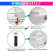 Bladeless Ceiling Fan with LED Light & Remote Control | 6-Speed Fan, 3-Color Adjustable Light