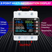 amiciSmart WiFi 8 in 1 Digital Energy Meter with Over/Under Voltage/Current/Temperature Protection, 63A Compatible with SmartLife App (220VAC, 13.8kW)