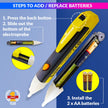 Touchless Voltage Detector Tester Pen AC 90~1000V With 2 AAA Battery, Electrical Testers and Electrical Tape (1) amiciKart c0tmiz-hs.myshopify.com