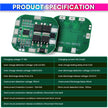 BMS Battery Protection Board 18650 Li-Ion Lithium for Solar Lighting, Power Tools & DIY Battery Packs for Short Circuit Protection