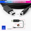 USB Power Line DC 5V to 5V Converter Adapter Cable with 2.1x5.5mm DC Plug