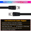 Cat 8 Ethernet Cable 5 Meter | 40Gbps Ultra High-Speed LAN Cable, 2000MHz Bandwidth