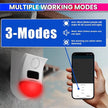 WiFi Motion Sensor Alarm with Solar Charging – Smart PIR Siren, Remote & App Control