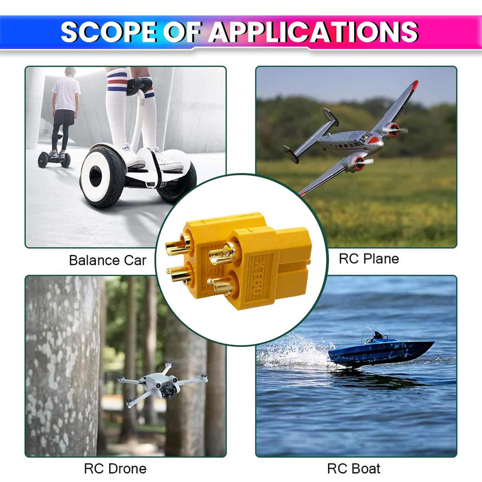 Male & Female Plug Bullet Welding Terminal | Durable Connectors for RC Models, DIY Electronics, etc amiciKart c0tmiz-hs.myshopify.com