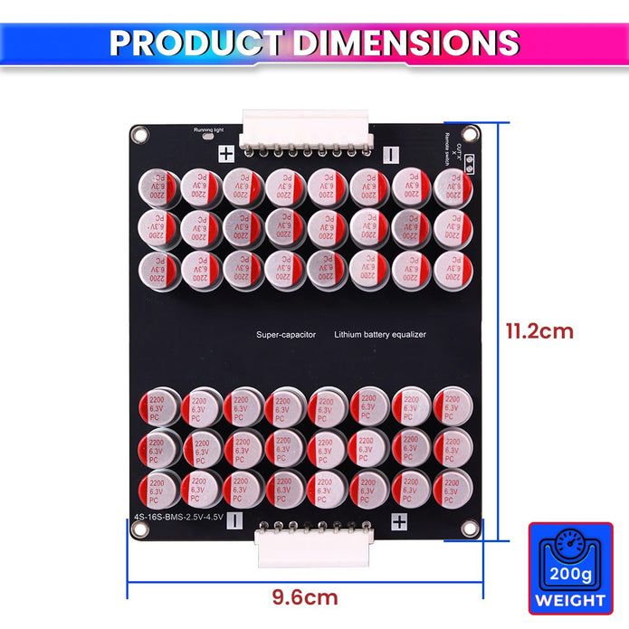 Active Balancer | Equalization Capacitor Board for Batteries | Energy Equalizer, Undervoltage Protection