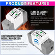 DC SPD Surge Protective Device 20KA 40KA Voltage Protector for Solar PV Systems