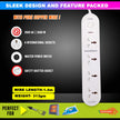 ElectroLine 4 Socket Extension Board with Switch & 1.4m Cord (2500W)