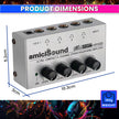 Mini Stereo Headphone Amplifier with Power Adapter