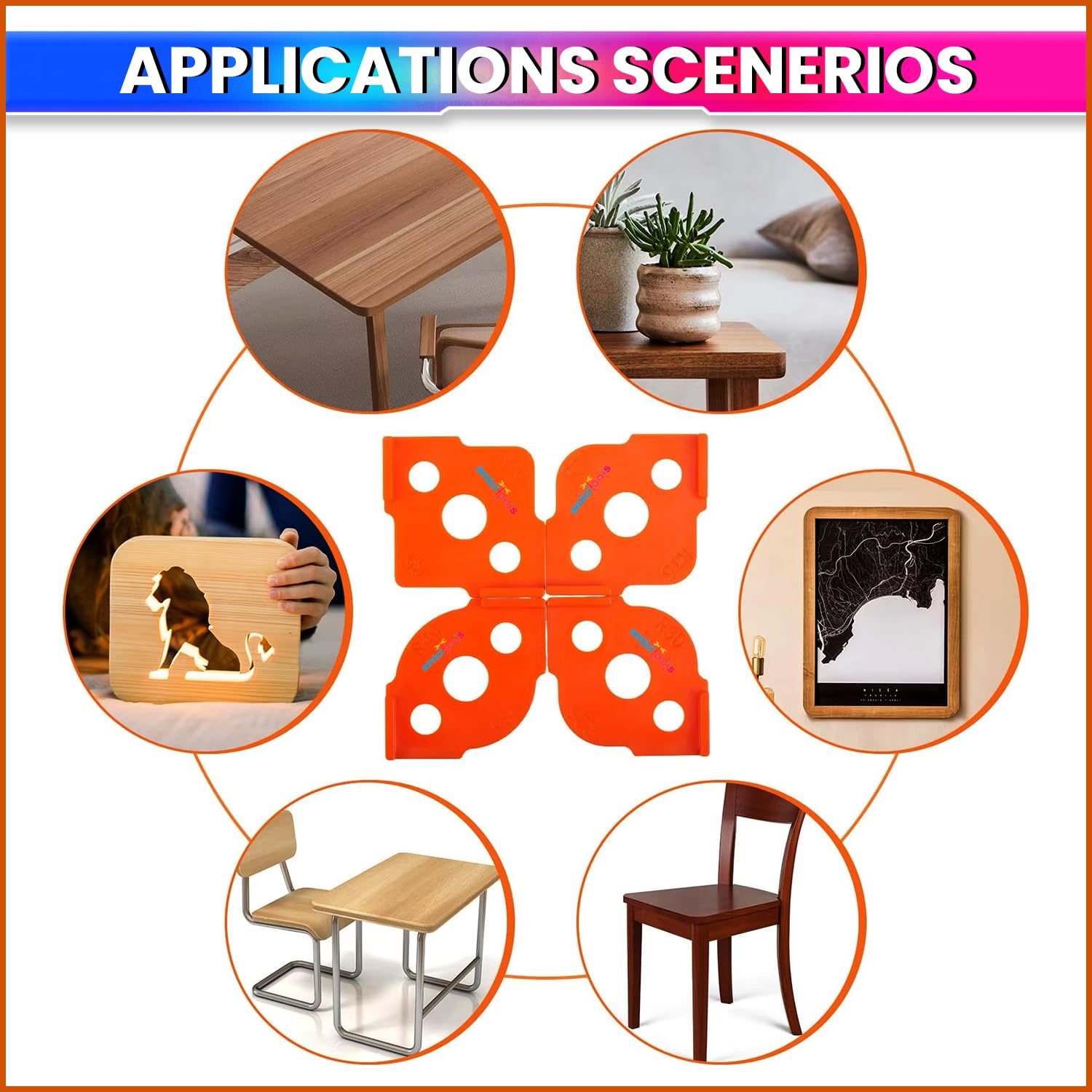 Woodworking Router Template Set– 4 Double-Sided Corner Radius & Straight Edge Jigs for Precision Wood Shaping amiciKart c0tmiz-hs.myshopify.com