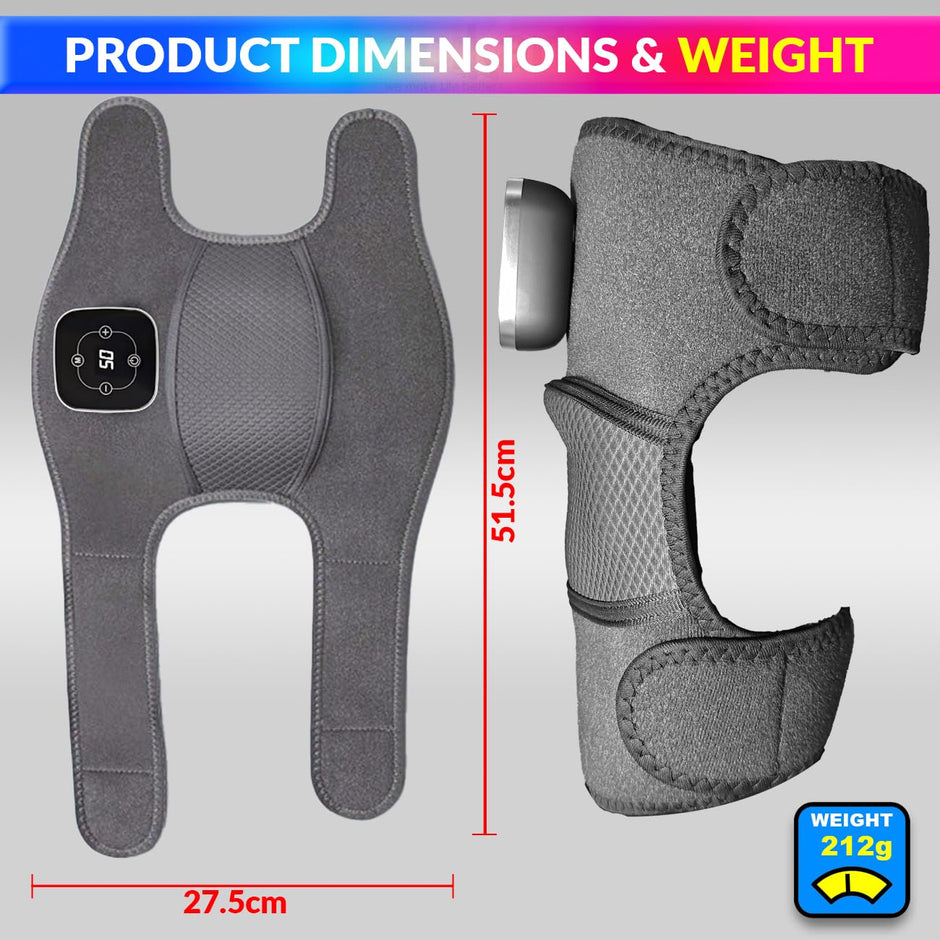 USB Rechargeable 3 in 1 Knee Massager, Hot Compress Knee/Elbow/Shoulder Massager