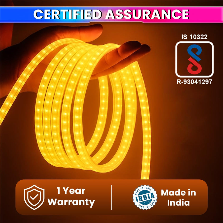 Warm White Waterproof LED Rope Light for Home, Garden, Events & Décor Flexible Decorative Strip Light 18M amiciKart c0tmiz-hs.myshopify.com