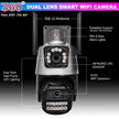 Dual Camera CCTV, 4K+4K HD Security Camera with Built-in Alarm, Motion Detection