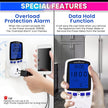 Digital Power Meter Plug – Voltage, Amps & Frequency Test & Cost Monitor 16A Capacity with Real-Time