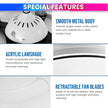 Ceiling Fan with Light & Bluetooth Speaker – Modern Invisible Chandelier, 6 Speeds & Remote