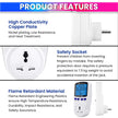 Digital Power Meter Plug – Voltage, Amps & Frequency Test & Cost Monitor 16A Capacity with Real-Time