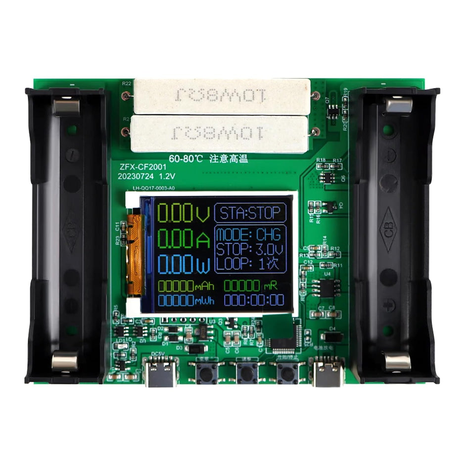 Battery Capacity Tester for 18650 Type, Digital Battery Power Detector Module