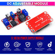 amiciSolar DC-DC Boost, XL6019 Adjustable Step-Up Power Supply Module, Input 3V-35V, Output 5V-40V up to 5A