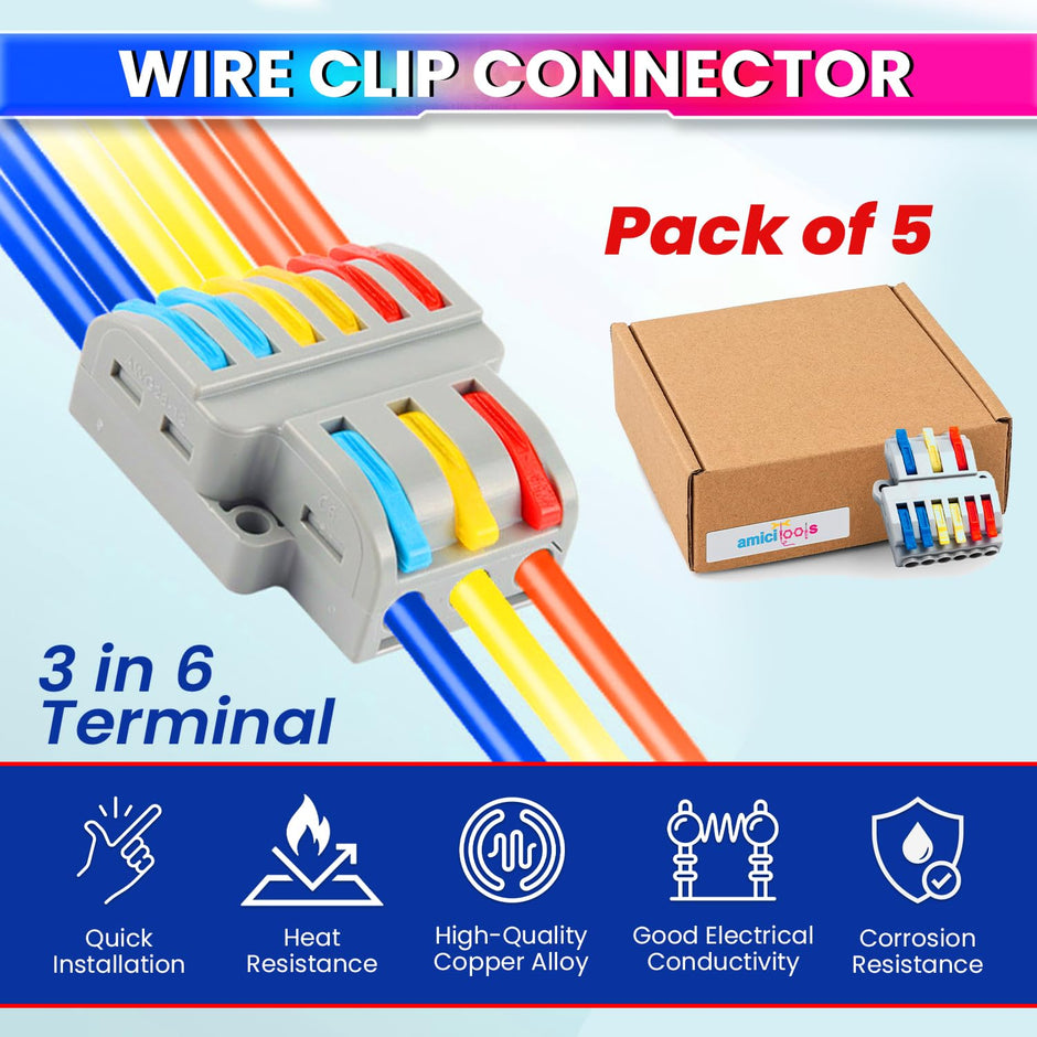 Electrical Wire Connector-Quick-Connect Terminal Blocks for Efficient Power Distribution amiciKart c0tmiz-hs.myshopify.com