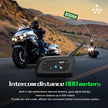 EJEAS V6 Pro Helmet Intercom Communication System V6 Motorcycle Bluetooth On Ear Headphones Connect Up to 6 Riders 1200M V6 Pro(1 Pack)