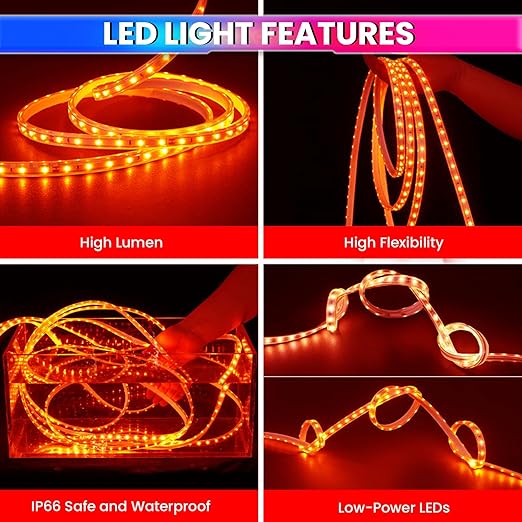 15M RGB Waterproof LED Rope Light with 60 LEDs/m Flexible Indoor & Outdoor for Festivals or Home Decoration amiciKart c0tmiz-hs.myshopify.com