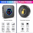 Premium Dog Potty Training Bell, Wireless Doorbell System with 55 Melodies & 5-Level Volume Control | Pet Tool with Transmitter & Receiver amiciKart