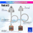 Secure Connect Plug Top with Color-Coded Wire Connector – 16A & 6A