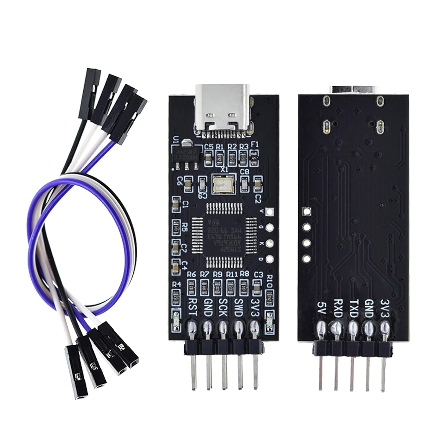 CH341T Type-C USB to UART TTL & I2C Converter Module with 3.3V/5V Selection | Serial Programmer