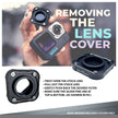 GoPro Hero 9/10/11 UV Lens Protector HD Optical Glass, Anti-Glare & Colour Correction Filters with Carry Case amiciKart